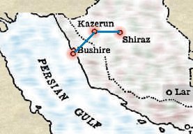 Kazeroun Map